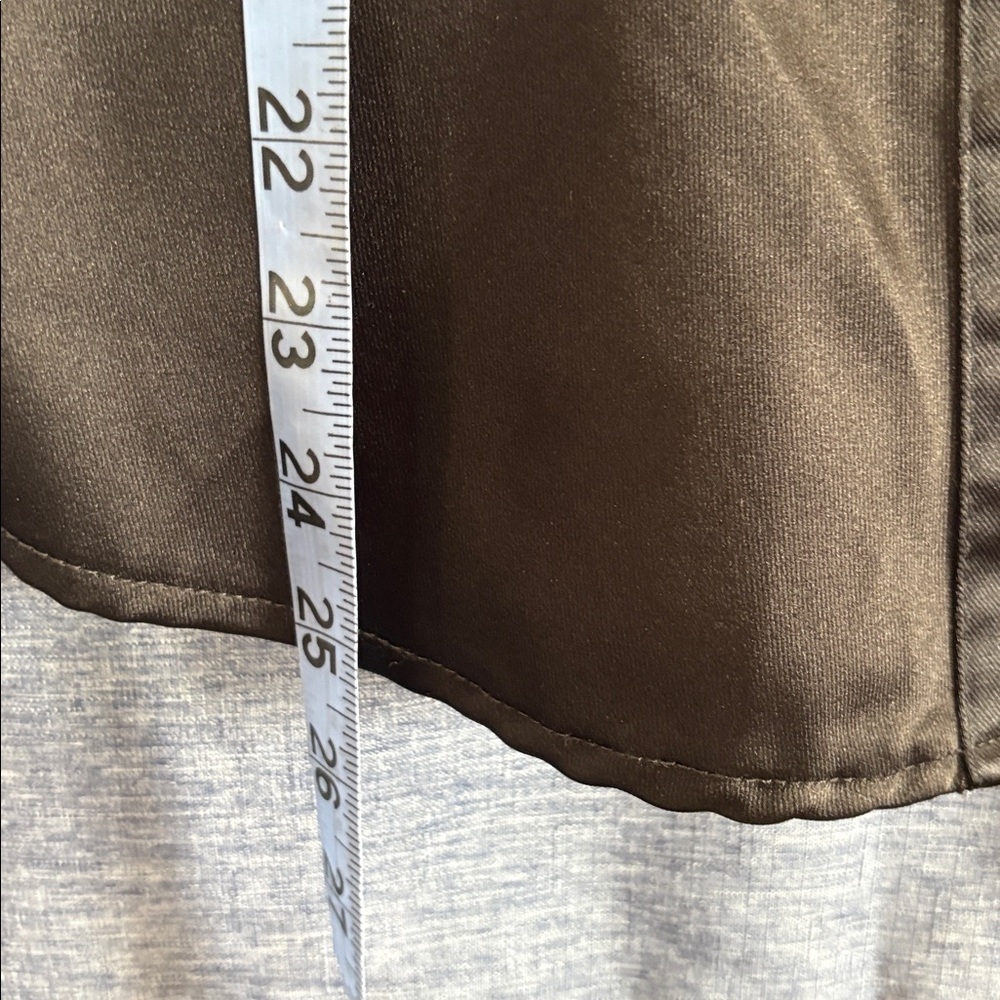 Women’s Topshop Size 6 Silky Rusched Sides Long Sleeve Button Down Shirt - Picture 6 of 7